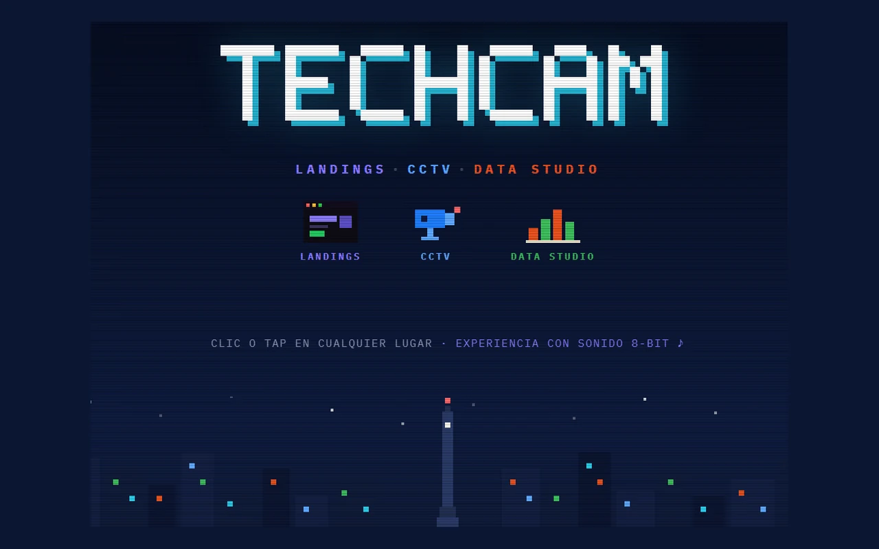 Portada del portal TechCam